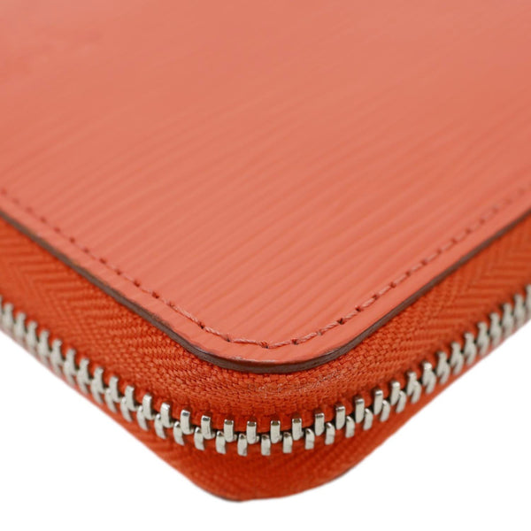 LOUIS VUITTON Zippy Epi Leather Wallet Orange