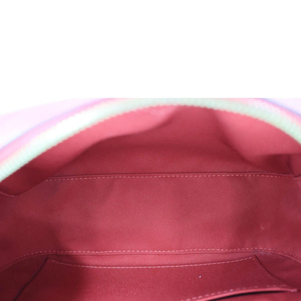 LOUIS VUITTON Saintonge Monogram Empreinte Leather Crossbody Bag Red