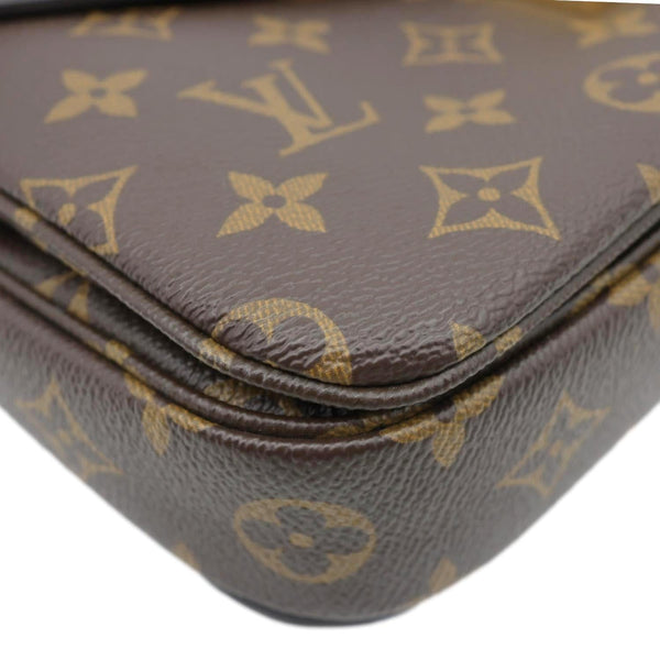 LOUIS VUITTON Metis Pochette Monogram Canvas Crossbody Bag Brown