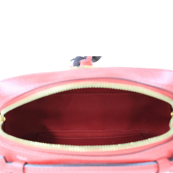 LOUIS VUITTON Saintonge Monogram Empreinte Leather Crossbody Bag Red