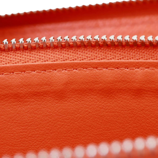 LOUIS VUITTON Zippy Epi Leather Wallet Orange