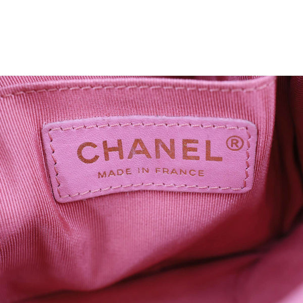 CHANEL Day Camera Case Quilted Caviar Leather Chain Shoulder Bag Pink