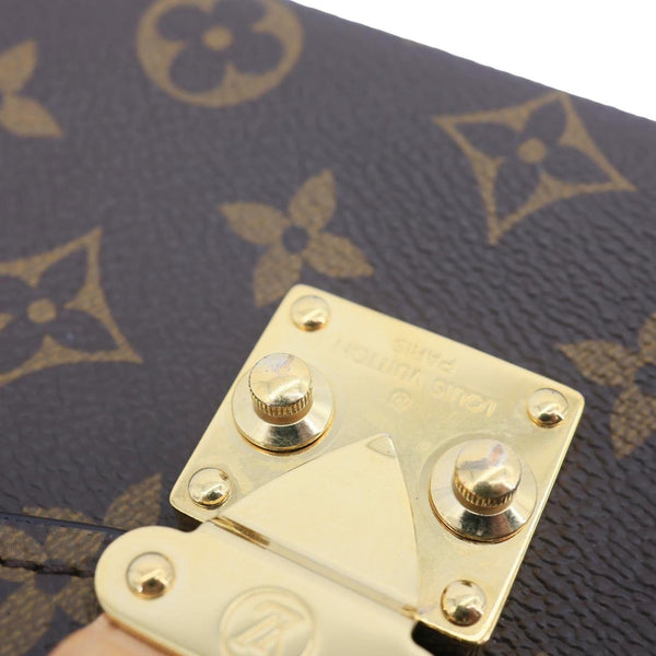 LOUIS VUITTON Metis Pochette Monogram Canvas Crossbody Bag Brown