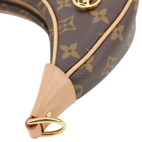 LOUIS VUITTON Loop Monogram Canvas Hobo Bag Brown