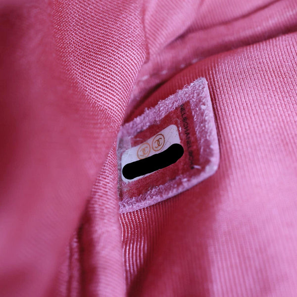 CHANEL Day Camera Case Quilted Caviar Leather Chain Shoulder Bag Pink