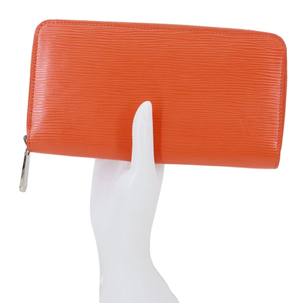LOUIS VUITTON Zippy Epi Leather Wallet Orange