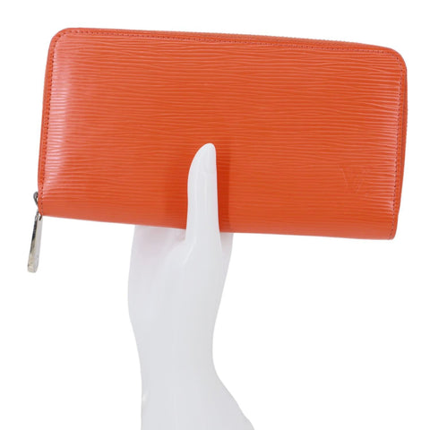 LOUIS VUITTON Zippy Epi Leather Wallet Orange