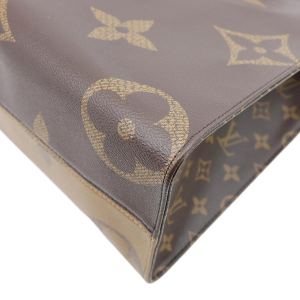 LOUIS VUITTON Onthego MM Giant Monogram Reverse Canvas Tote Bag Brown