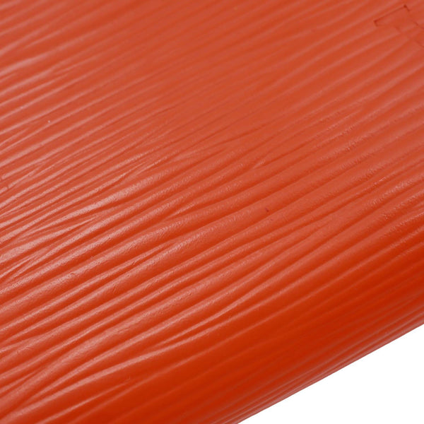 LOUIS VUITTON Zippy Epi Leather Wallet Orange