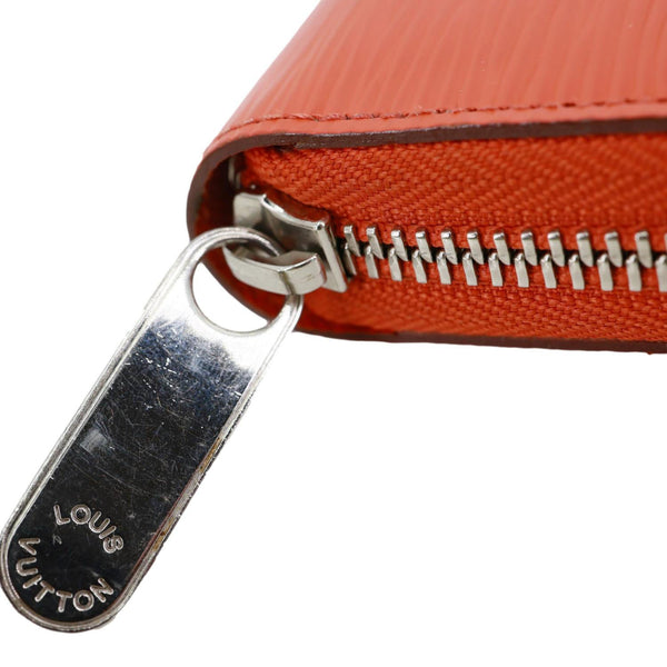 LOUIS VUITTON Zippy Epi Leather Wallet Orange