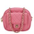 CHANEL Day Camera Case Quilted Caviar Leather Chain Shoulder Bag Pink