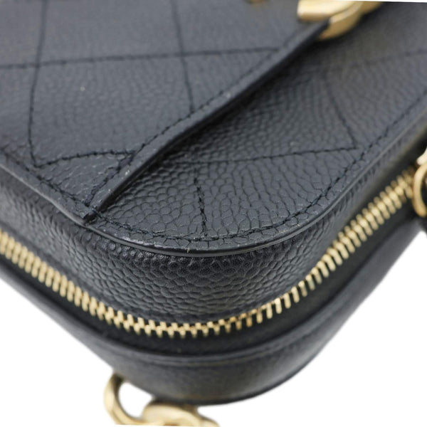 CHANEL Chic Affinity Stitched Caviar Leather Waist Bag Black