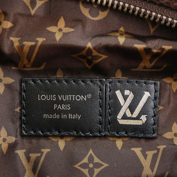 LOUIS VUITTON High Rise LV Ski Econyl Monogram Canvas Bumbag Black Jeans