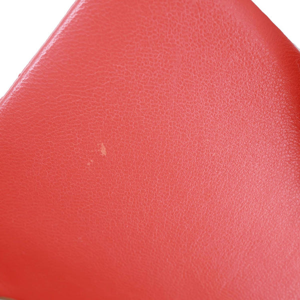 CHANEL Rectangular Flap Mini Quilted Leather Crossbody Bag Red