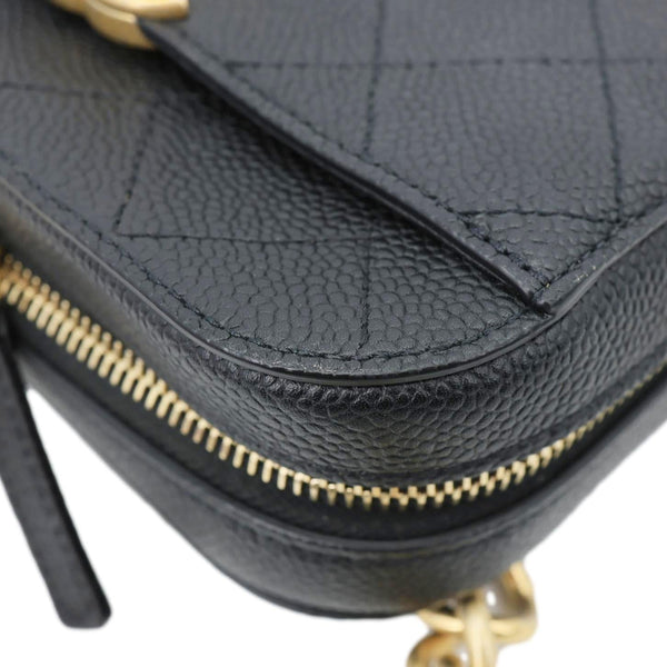 CHANEL Chic Affinity Stitched Caviar Leather Waist Bag Black