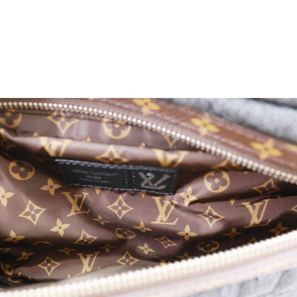 LOUIS VUITTON High Rise LV Ski Econyl Monogram Canvas Bumbag Black Jeans