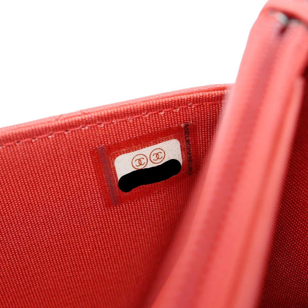 CHANEL Urban Companion Grained Calfskin Leather WOC Crossbody Bag Red