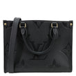 LOUIS VUITTON Onthego PM Giant Monogram Empreinte Leather Shoulder Bag Black