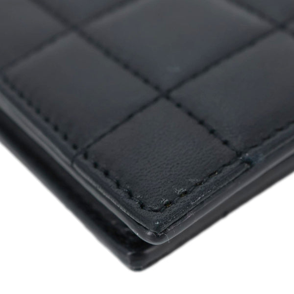 YVES SAINT LAURENT Leather Men's Bifold Wallet Black