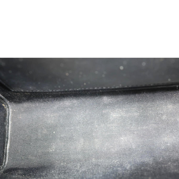 YVES SAINT LAURENT Envelope Medium Mix Matelasse Leather Shoulder Bag Black