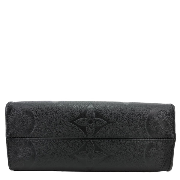 LOUIS VUITTON Onthego PM Giant Monogram Empreinte Leather Shoulder Bag Black