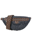 LOUIS VUITTON High Rise LV Ski Econyl Monogram Canvas Bumbag Black Jeans