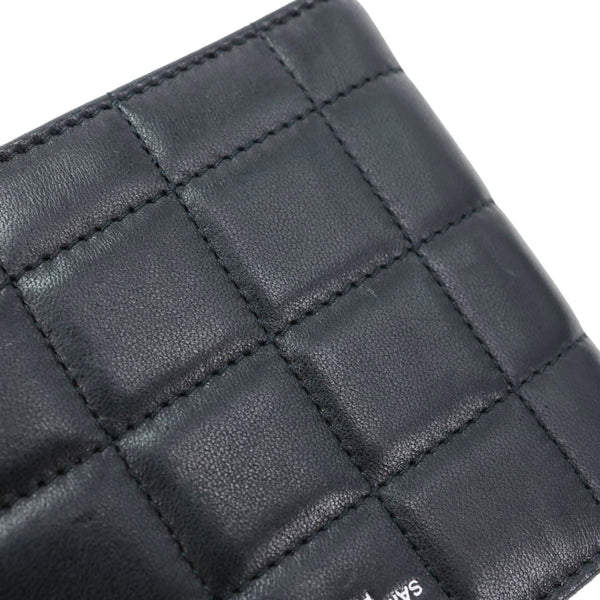 YVES SAINT LAURENT Leather Men's Bifold Wallet Black