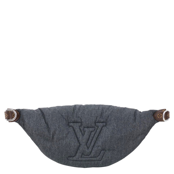 LOUIS VUITTON High Rise LV Ski Econyl Monogram Canvas Bumbag Black Jeans