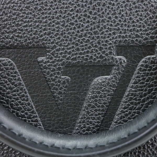 LOUIS VUITTON Onthego PM Giant Monogram Empreinte Leather Shoulder Bag Black