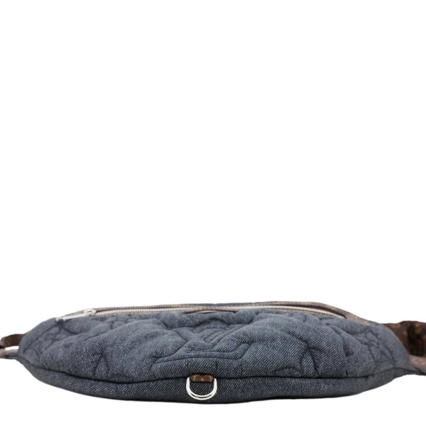 LOUIS VUITTON High Rise LV Ski Econyl Monogram Canvas Bumbag Black Jeans