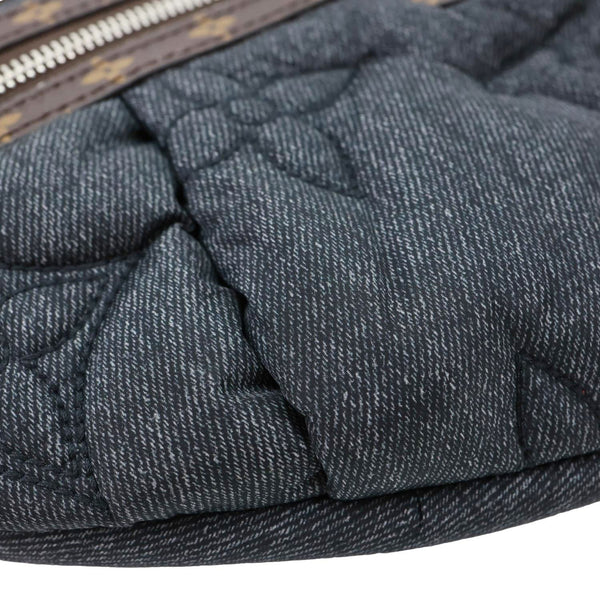 LOUIS VUITTON High Rise LV Ski Econyl Monogram Canvas Bumbag Black Jeans