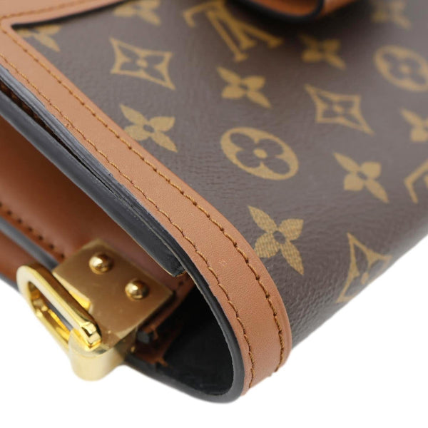 LOUIS VUITTON Dauphine MM Monogram Reverse Canvas Shoulder Bag Brown