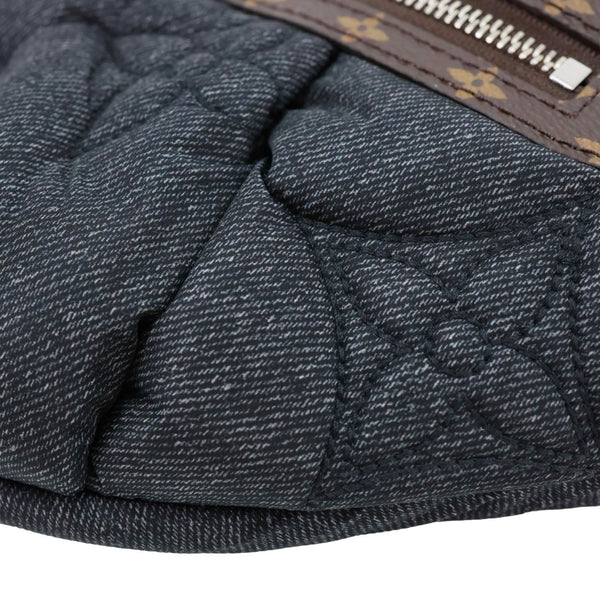 LOUIS VUITTON High Rise LV Ski Econyl Monogram Canvas Bumbag Black Jeans