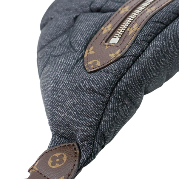 LOUIS VUITTON High Rise LV Ski Econyl Monogram Canvas Bumbag Black Jeans