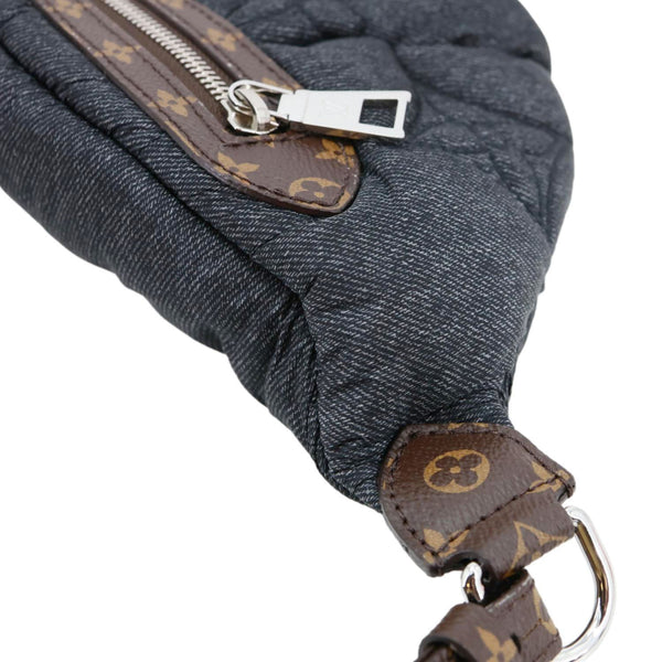 LOUIS VUITTON High Rise LV Ski Econyl Monogram Canvas Bumbag Black Jeans