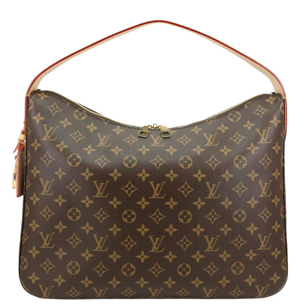 LOUIS VUITTON Slouchy MM Monogram Canvas Hobo Bag Brown