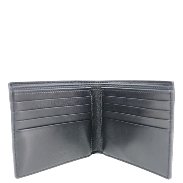 YVES SAINT LAURENT Leather Men's Bifold Wallet Black