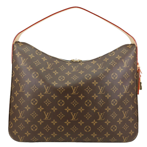 LOUIS VUITTON Slouchy MM Monogram Canvas Hobo Bag Brown