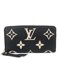 LOUIS VUITTON Monogram Empreinte Leather Zippy Wallet Bicolor