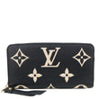LOUIS VUITTON Monogram Empreinte Leather Zippy Wallet Bicolor