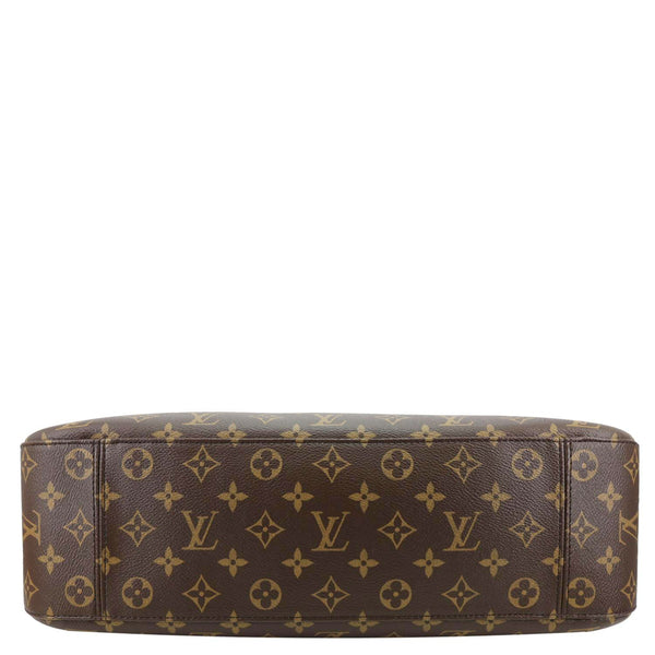 LOUIS VUITTON Slouchy MM Monogram Canvas Hobo Bag Brown