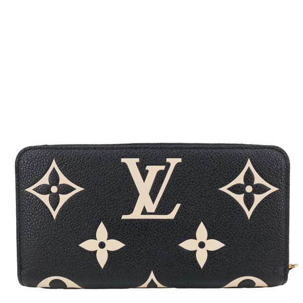 LOUIS VUITTON Monogram Empreinte Leather Zippy Wallet Bicolor