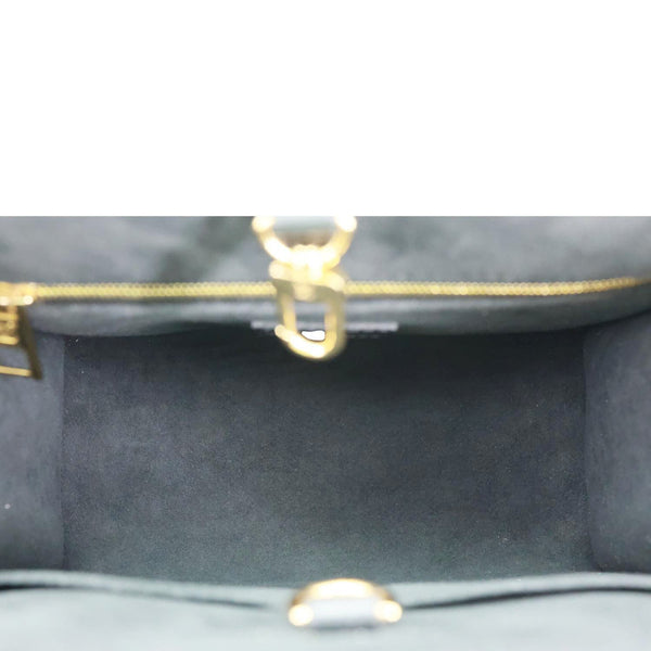 LOUIS VUITTON Onthego PM Giant Monogram Empreinte Leather Shoulder Bag Black