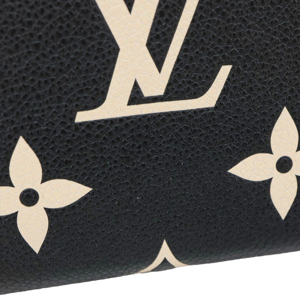 LOUIS VUITTON Monogram Empreinte Leather Zippy Wallet Bicolor
