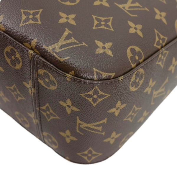 LOUIS VUITTON Slouchy MM Monogram Canvas Hobo Bag Brown