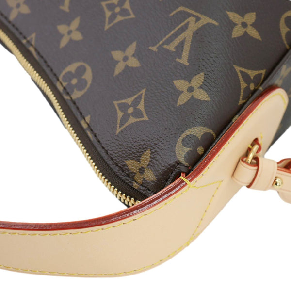 LOUIS VUITTON Slouchy MM Monogram Canvas Hobo Bag Brown