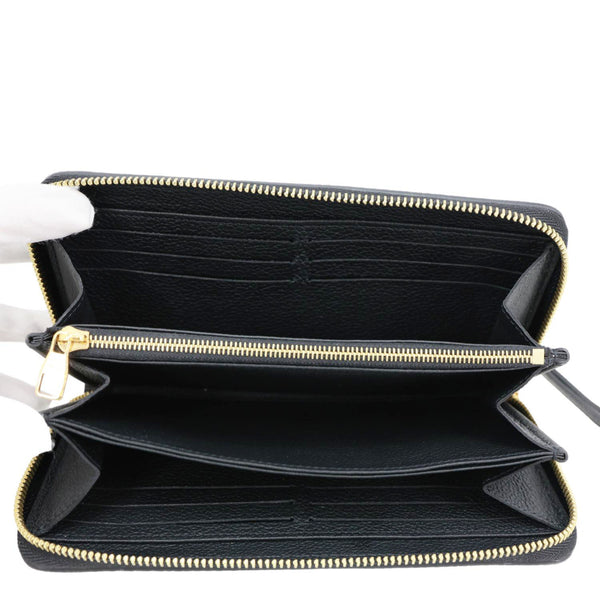 LOUIS VUITTON Monogram Empreinte Leather Zippy Wallet Bicolor
