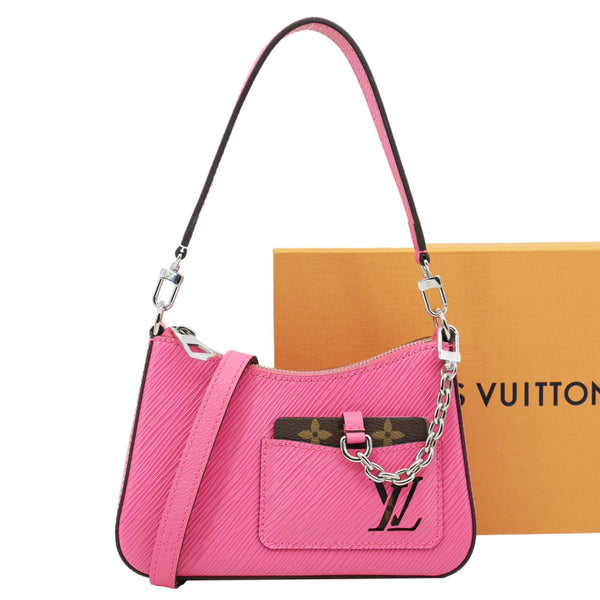 LOUIS VUITTON Marelle Epi Leather Shoulder Bag Pink
