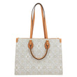 LOUIS VUITTON Since 1854 Onthego MM Jacquard Shoulder Bag Off White