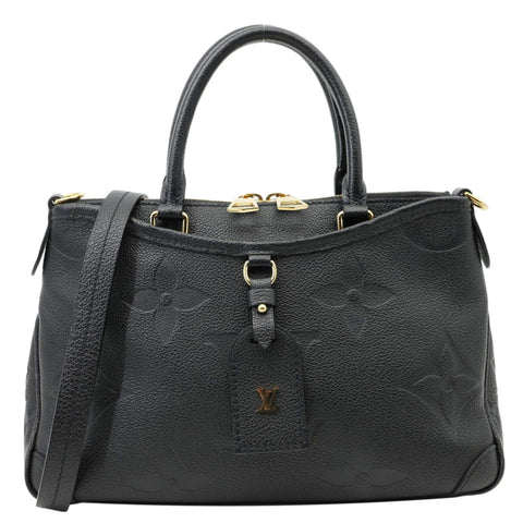 LOUIS VUITTONTrianon PM Monogram Empreinte Leather Shoulder Bag Black
